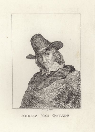 Adriaen van Ostade, Adriaen Jansz Hendricx olarak vaftiz edildi. James Girtin tarafından kazınmış. by James Girtin