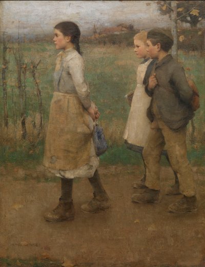Okul Arkadaşları, c.1884 (tuval üzerine yağlıboya) by James Guthrie