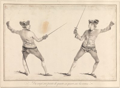 Coupé sur Pointe de Quarte'den Quarte on Arms'a by James Gwin