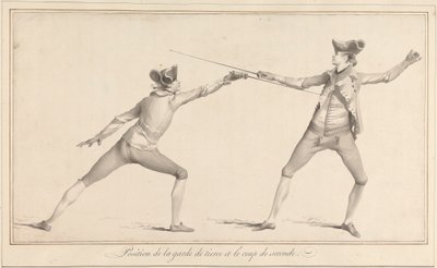 Garde de Tierce ve Coup de Seconde'nin konumu by James Gwin