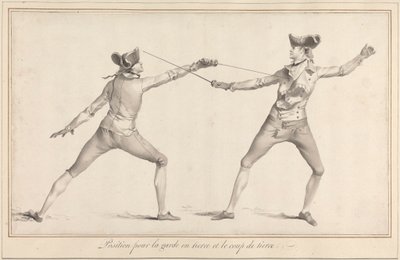Garde en Tierce ve Coup de Tierce için Pozisyon by James Gwin