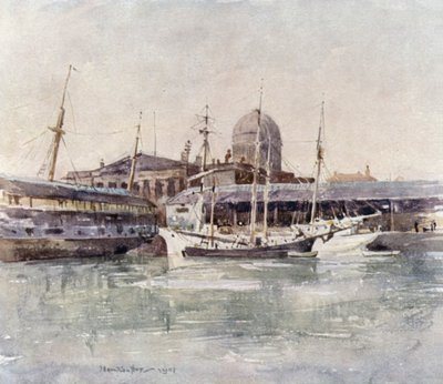 Custom House from the Salthouse Dock  by James Hamilton Hay