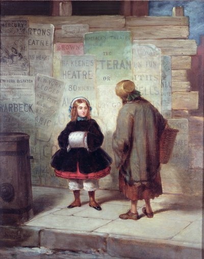 Sidewalks of New York or `Rich Girl, Poor Girl  by James Harvey Cafferty