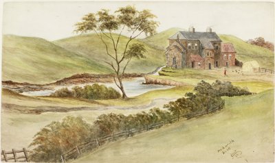 Hedworth Dene (sulu boya ve gövde rengi ve kağıt üzerine mürekkep) by James Henry Cleet