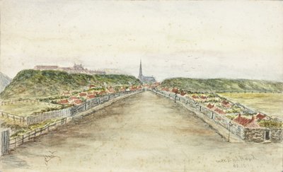 Mile End Road (kağıt üzerine suluboya ve gövde rengi) by James Henry Cleet