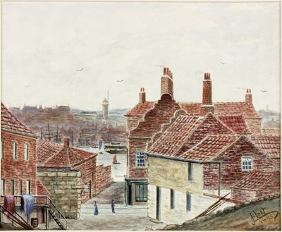 Balast Demiryolundan Salmons Lane (kağıt üzerine suluboya ve gövde rengi) by James Henry Cleet