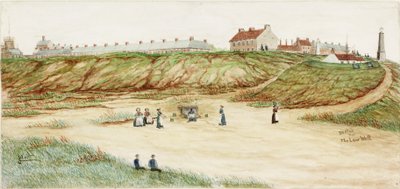 Kanun Kuyusu için eskiz (suluboya, gövde boyası ve kağıt üzerine kurşun kalem) by James Henry Cleet