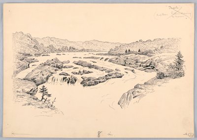 River Rapids, Washington Ticaret Kurulu Yemeği için Tasarım, 13 Mayıs 1908 by James Henry Moser