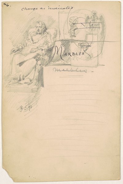 "Mermerler" için Çalışma by James Henry Moser