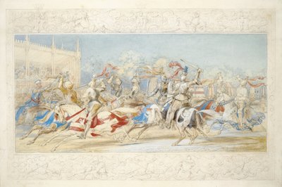 Yakın Dövüşçü (kağıt üzerinde kalem, tuvalet ve gövde rengi) by James Henry Nixon