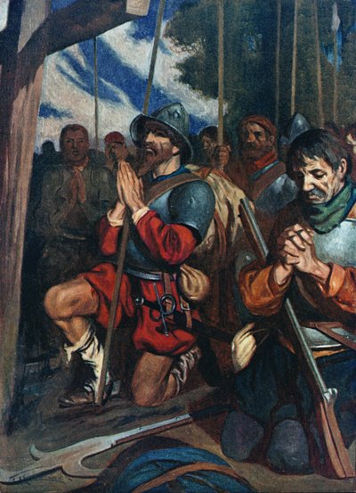 Bütün ordu çamurda diz çöktü ve günahlarını itiraf etti by James Henry Robinson