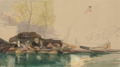 Rotterdam'da bir kanalda mavnalar by James Holland
