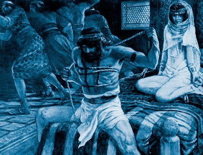 Samson iplerini koparıyor J James Tissot - İncil by James Jacques Joseph (after) Tissot