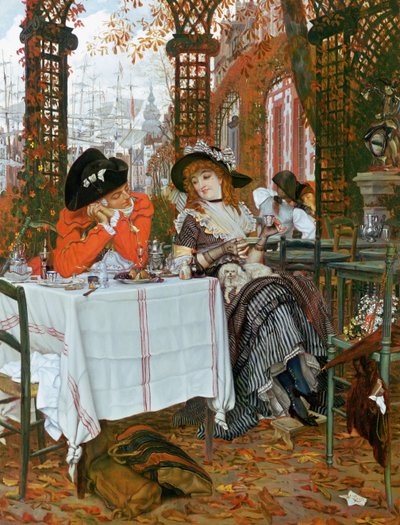 Bir Öğle Yemeği (Bir Öğle Yemeği), c.1868 by James Jacques Joseph Tissot