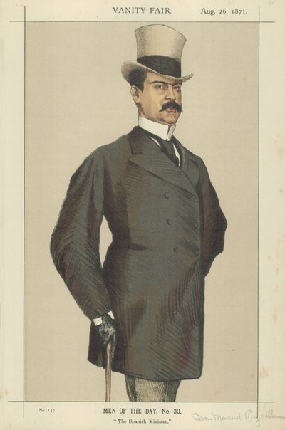 Don Manuel Rances y Villanueva (renkli taş) by James Jacques Joseph Tissot