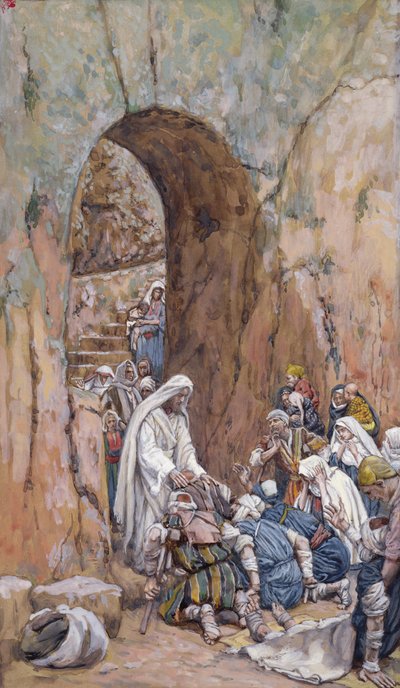 Onları İyileştirmekten Başka Mucizeler Yapmadı (kağıt üzerinde wc) by James Jacques Joseph Tissot