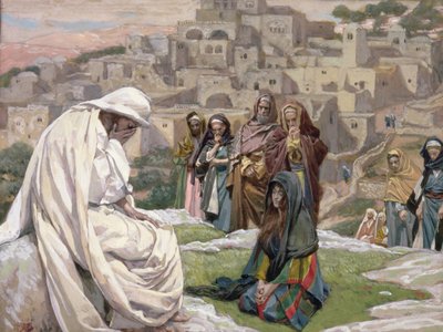 Jesus Wept, The Life of Christ için örnekleme, c.1886-96 (karton üzerine guaj boya) by James Jacques Joseph Tissot