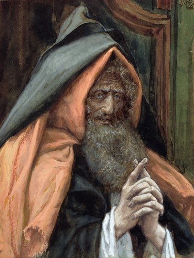Arimathealı Joseph, The Life of Christ için örnekleme, c.1886-94 (karton üzerine wc ve guaj boya) by James Jacques Joseph Tissot