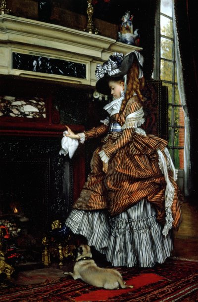La Cheminee, 1869 by James Jacques Joseph Tissot