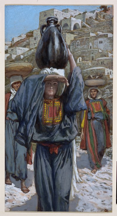 Martha, The Life of Christ için illüstrasyon, c.1886-94 (karton üzerine wc ve guaj boya) by James Jacques Joseph Tissot