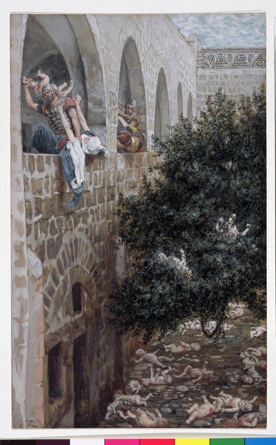 Masumların Katliamı, 'İsa'nın Yaşamı' için illüstrasyon, c.1886-94 rsuluboya ve karton üzerine guaj) by James Jacques Joseph Tissot