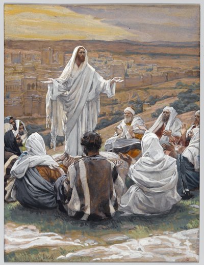 Pater Noster - Lords Prayer, The Life of Christ için illüstrasyon, c.1886-94 (karton üzerine wc ve guaj) by James Jacques Joseph Tissot