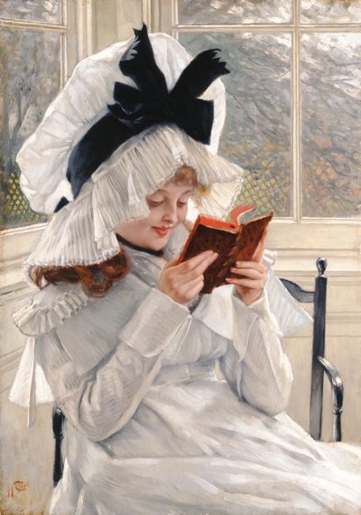 Kitap Okumak, 1872-73 by James Jacques Joseph Tissot