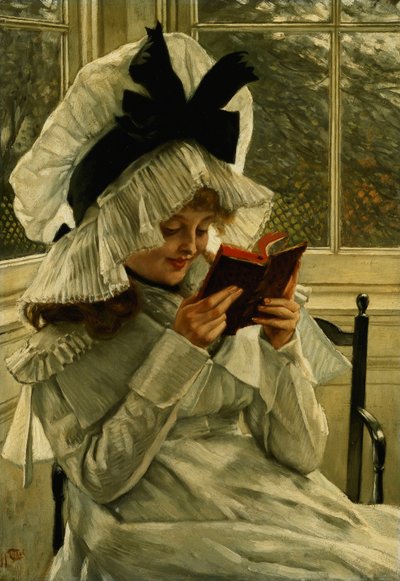 Kitap Okumak, 1872 dolayları by James Jacques Joseph Tissot