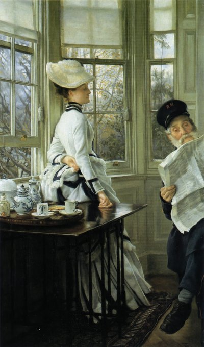 Haber Okuma , 1874. by James Jacques Joseph Tissot