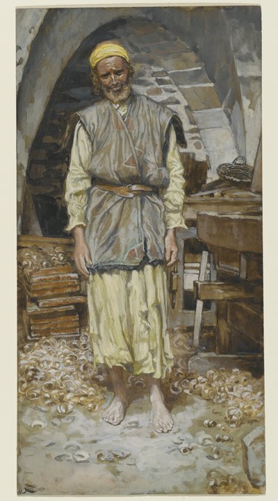 St. Joseph, The Life of Christ için örnekleme, c.1886-94 (kağıt üzerinde wc) by James Jacques Joseph Tissot