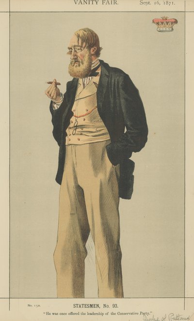 Rutland Dükü (renkli taş) by James Jacques Joseph Tissot