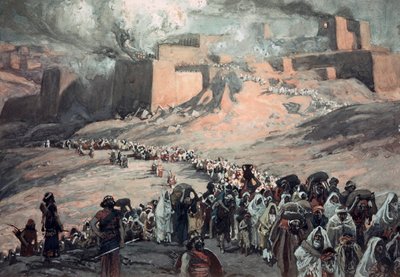 Mahkumların Uçuşu (gemide guaj boya) by James Jacques Joseph Tissot