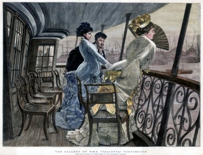 HM S Kalküta Galerisi, Portsmouth, c1850-1900. by James Jacques Joseph Tissot