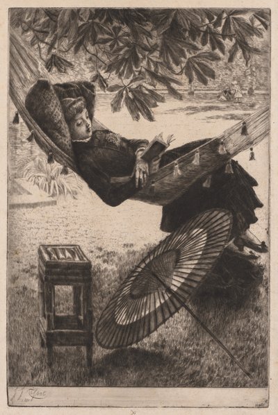Hamak, 1880. by James Jacques Joseph Tissot