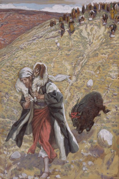 Günah Keçisi, İsa'nın Yaşamı için illüstrasyon, c.1886-94 (karton üzerine wc ve guaj boya) by James Jacques Joseph Tissot