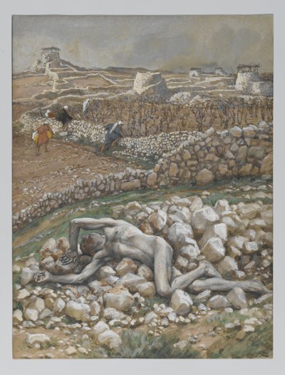Bağın Oğlu, 'Rabbimiz İsa Mesih'in Hayatı'ndan bir örnek (kağıt üzerine grafit üzerine suluboya) by James Jacques Joseph Tissot