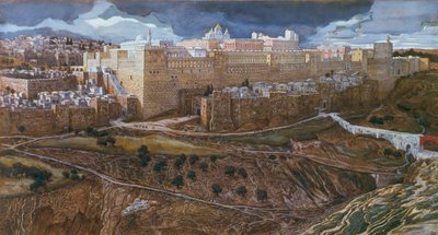 Lordlar Zamanımızda Herod Tapınağı, c.1886-96 (karton üzerine guaj boya) (ayrıca bkz. 182200) by James Jacques Joseph Tissot