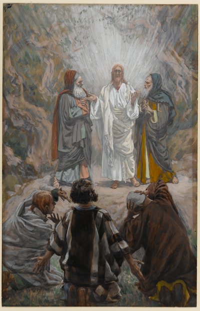 The Transfiguration, The Life of Christ için illüstrasyon, c.1886-94 (karton üzerine wc ve guaj boya) by James Jacques Joseph Tissot