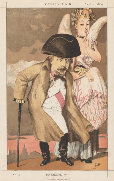 Vanity Fair: Sovereigns, No. 1 The Parlamento Rejimi, 1869. by James Jacques Joseph Tissot