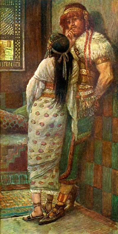 Samson ve karısı J James Tissot tarafından - İncil by James Jacques Joseph after Tissot