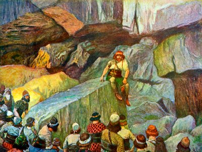 Etam Mağaralarında Samson, Tissot - İncil by James Jacques Joseph after Tissot