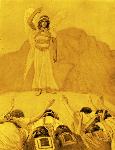 Meleğin Azarlaması, James Tissot - İncil by James Jacques Joseph after Tissot
