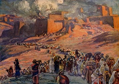 Tutsakların kaçışı, yazan Tissot - İncil by James Jacques Joseph after Tissot