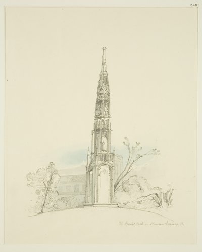 Stourhead Bahçelerinde Bristol Yüksek Haçı by James Johnson