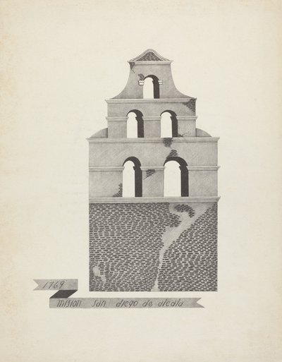 Mission San Diego de Alcala by James Jones