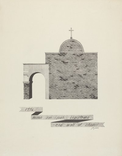 Mision San Juan Capistrano - Şapel Duvarının Sonu by James Jones
