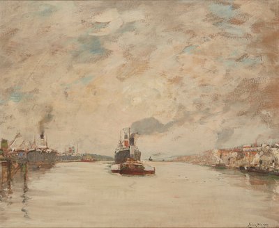 Westering Sun, Clyde Nehri (gemide petrol) by James Kay