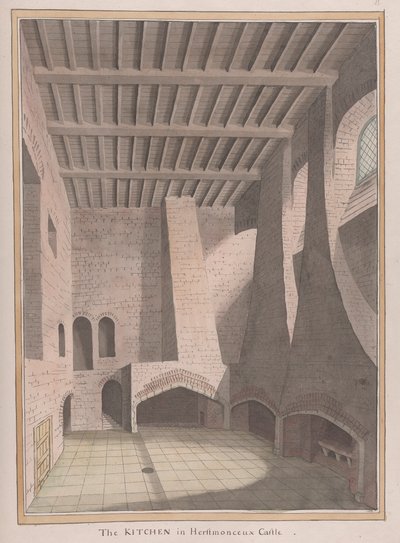 Herstmonceux Kalesi, Doğu Sussex: Mutfak by James Lambert  of Lewes