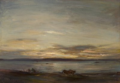 Altın Gün Batımı, Fairlie (tuval üzerine yağlı boya) by James Lawton Wingate