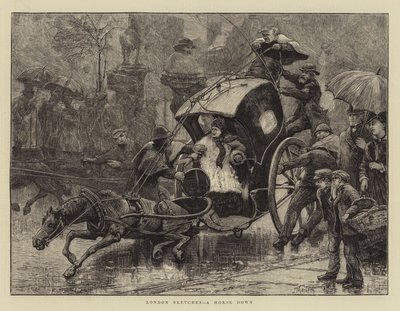Londra Skeçleri, aşağı bir at by James Macbeth